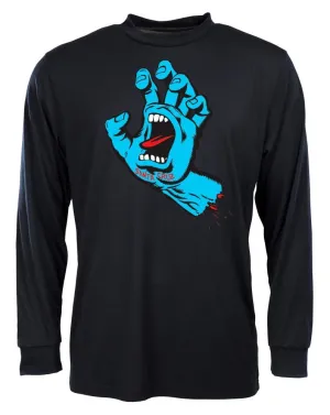 Santa Cruz Longsleeve T-Shirt Screaming Hand L/S T-Shirt - Black