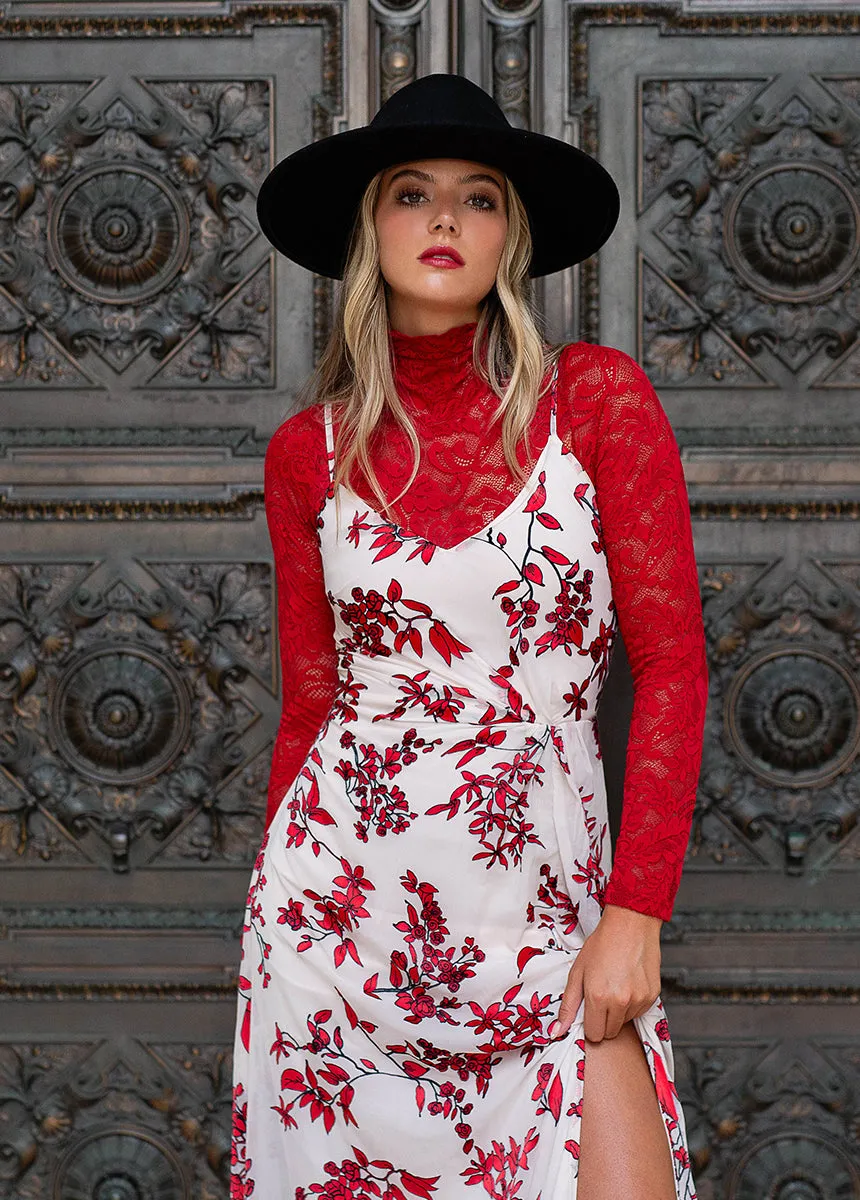 Sathia Dress in Ivory Flower