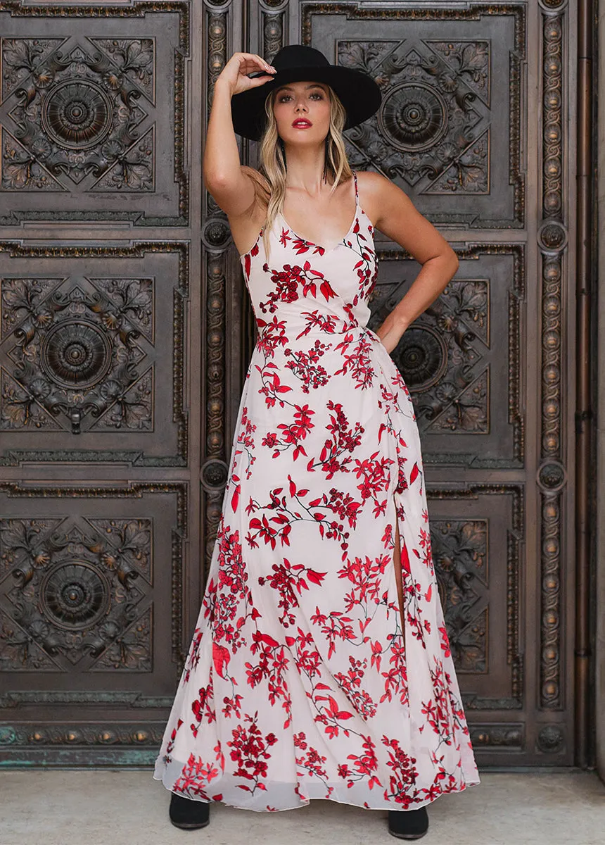 Sathia Dress in Ivory Flower