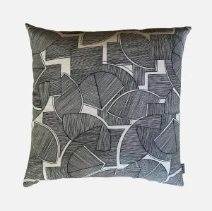 Scatter Cushion - Disa Black on Linen