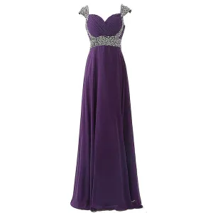 sd-hk Women Bridesmaid Dresses Chiffon Long Formal Evening Dress
