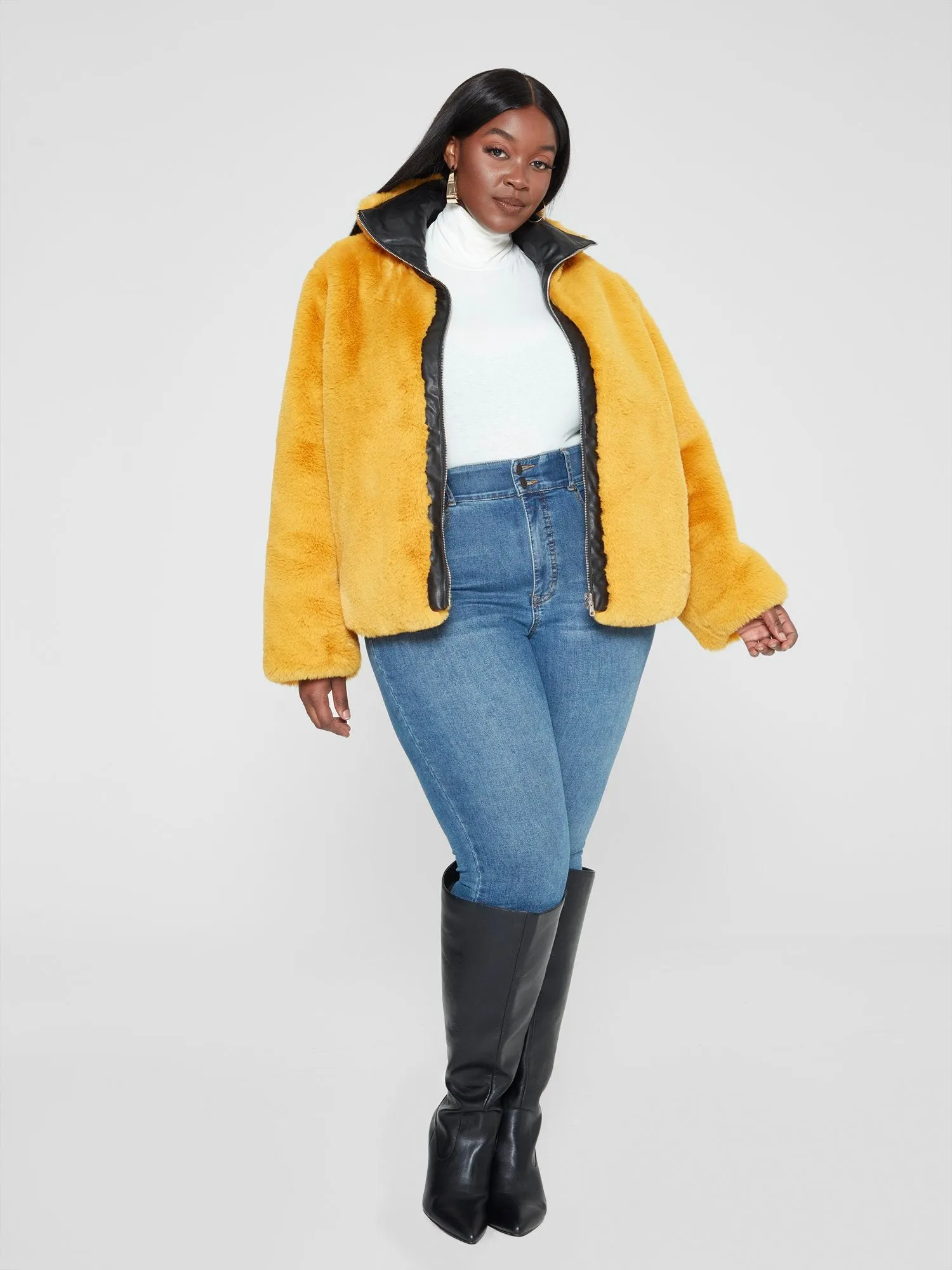 Sharane Faux Fur Reversible Coat