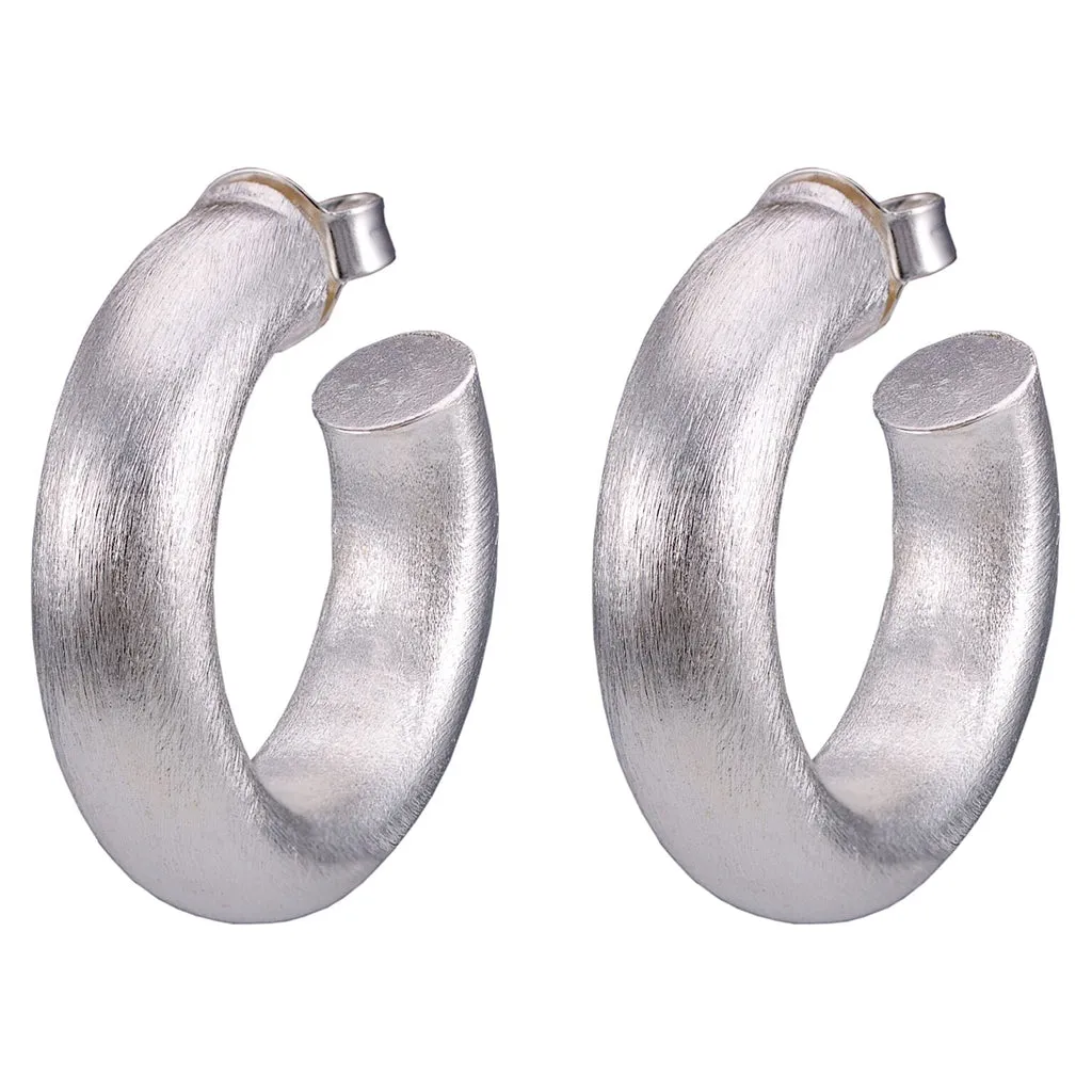 Sheila Fajl Silver Small Chantal Hoops