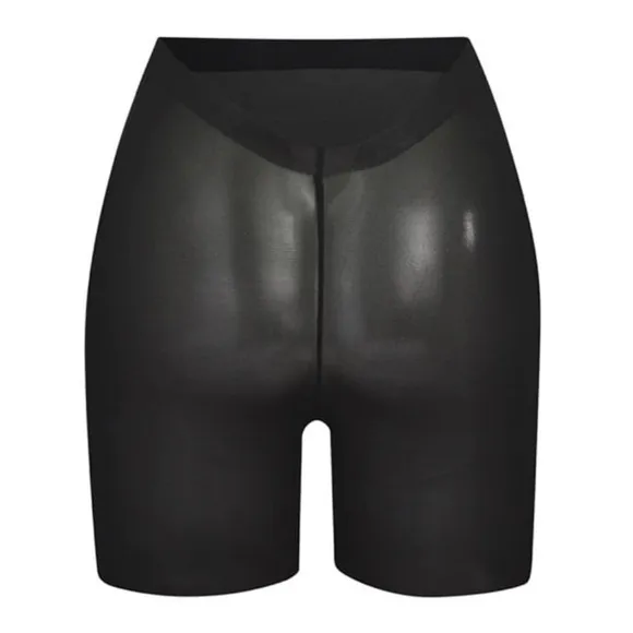 Skims NWT Sheer Sculpt Low Back Short in Onyx Black Women’s plus size 4X