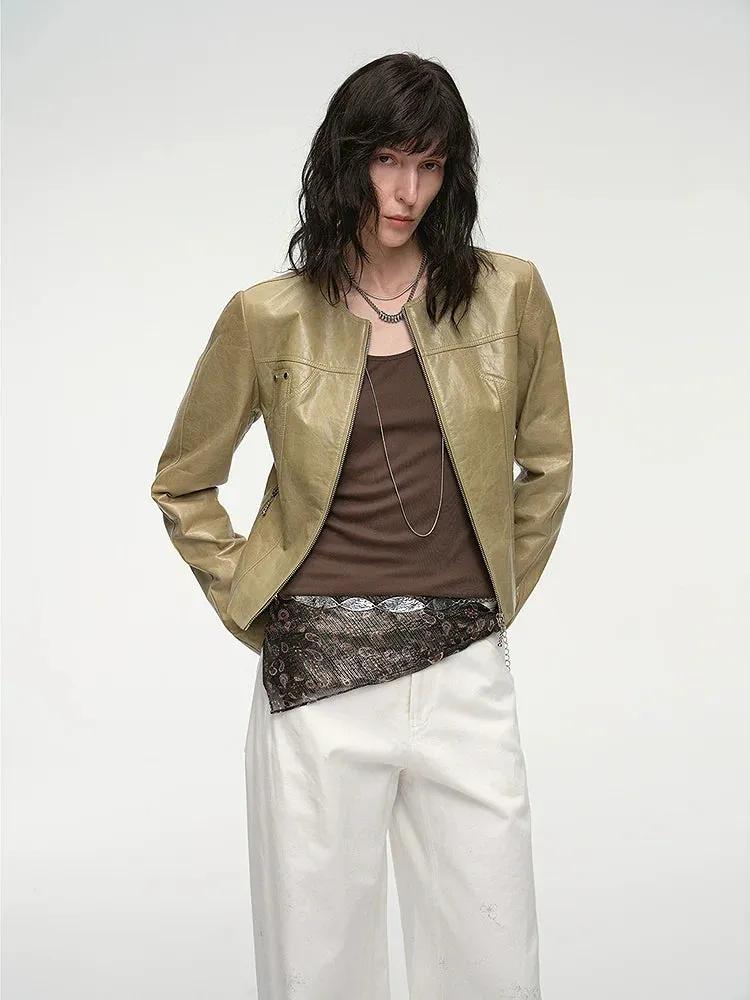Slim Waxed Sheepskin Jacket