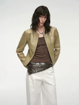 Slim Waxed Sheepskin Jacket