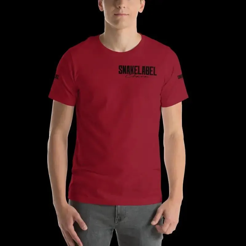Snake Unisex Print T-Shirt: 100% Combed Cotton, Lightweight, Pre-Shrunk (4.2 oz)