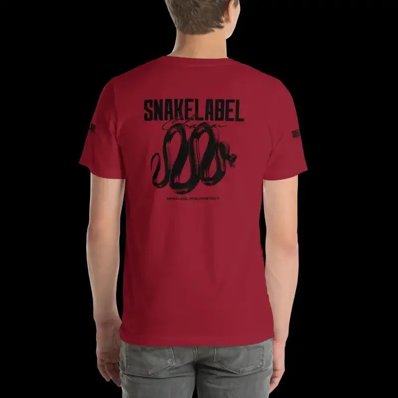 Snake Unisex Print T-Shirt: 100% Combed Cotton, Lightweight, Pre-Shrunk (4.2 oz)