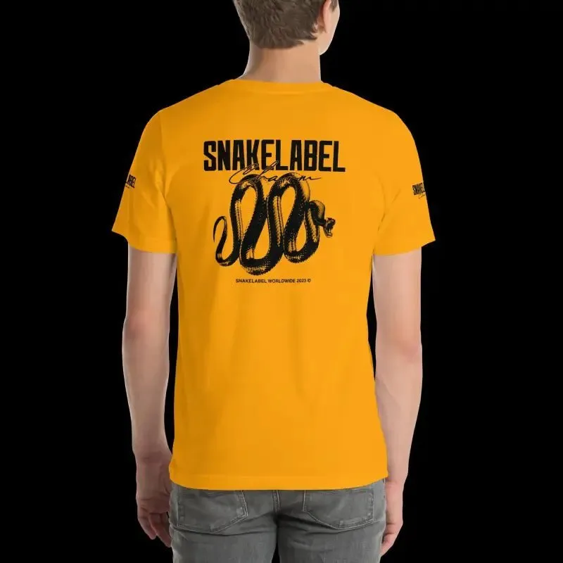 Snake Unisex Print T-Shirt: 100% Combed Cotton, Lightweight, Pre-Shrunk (4.2 oz)