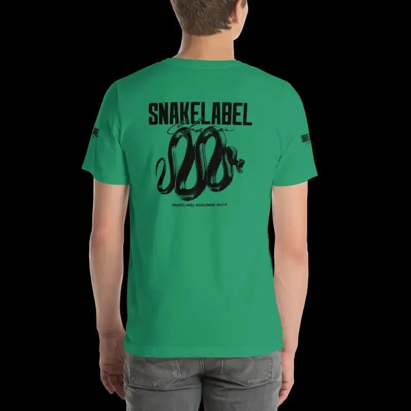 Snake Unisex Print T-Shirt: 100% Combed Cotton, Lightweight, Pre-Shrunk (4.2 oz)