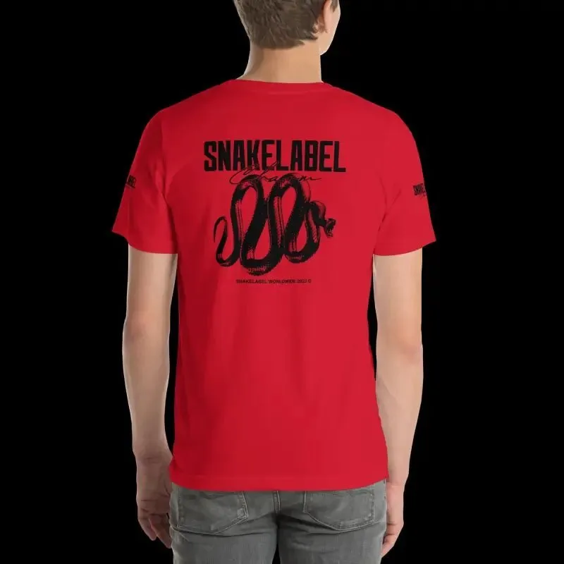 Snake Unisex Print T-Shirt: 100% Combed Cotton, Lightweight, Pre-Shrunk (4.2 oz)