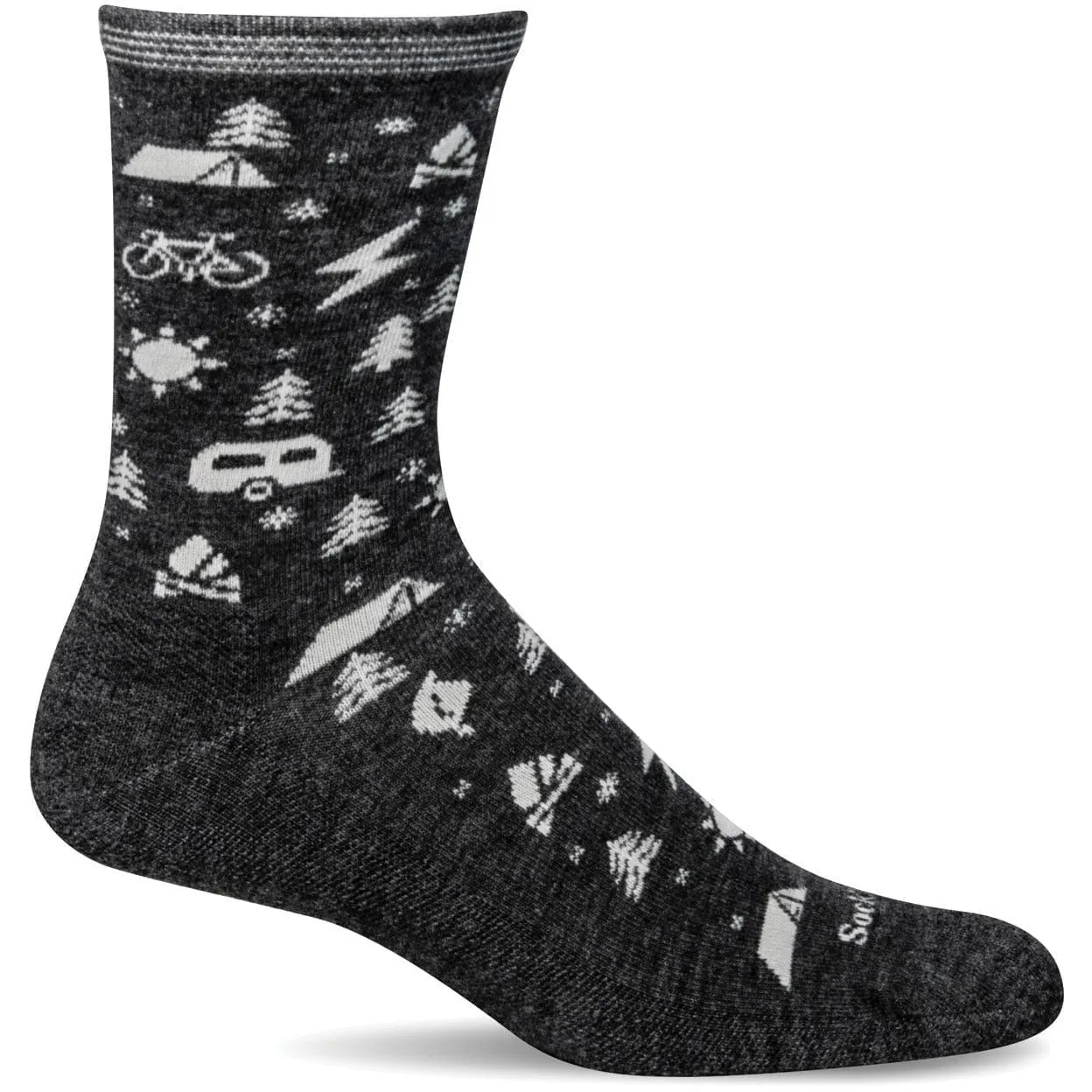Sockwell Womens Campy Essential Comfort Crew Socks