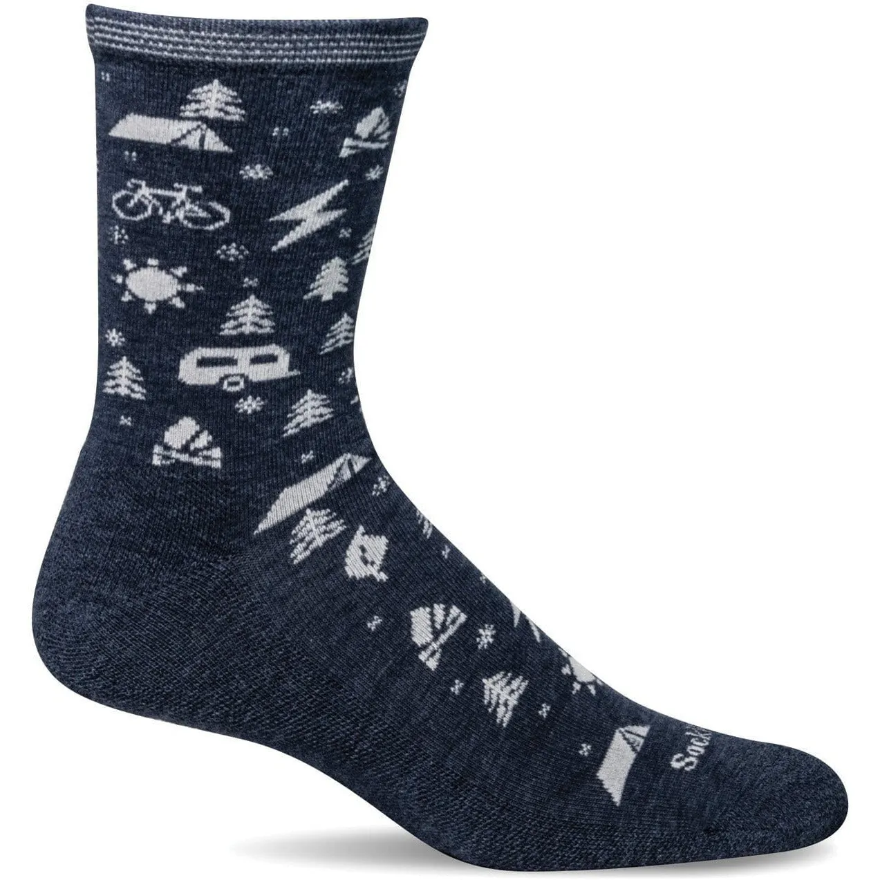 Sockwell Womens Campy Essential Comfort Crew Socks