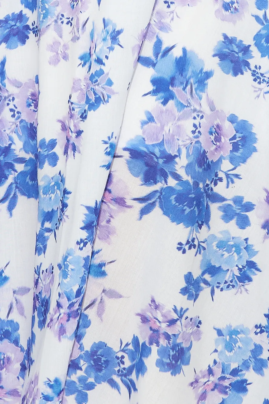 Soft Memory Midi Dress Blue