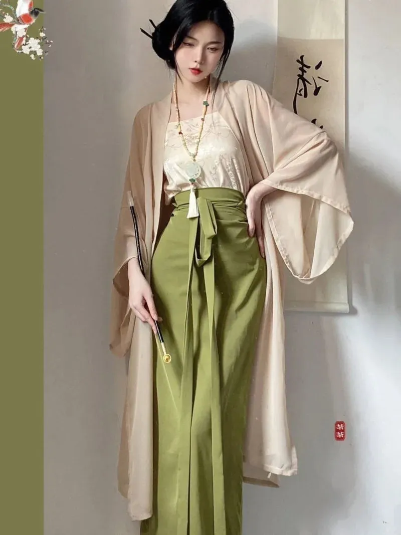 Song Dynasty Hanfu Dress Chinese Women Traditional Elegant Princess Dress Female Vintage Oriental Lady Hanfu Robe 3 Piece Set