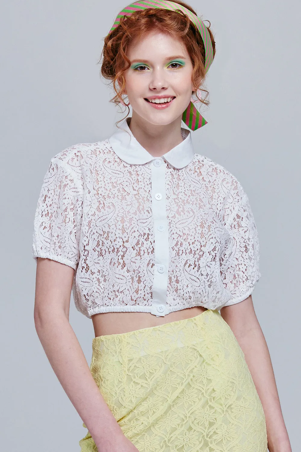 Sonya Paisley Crop Top