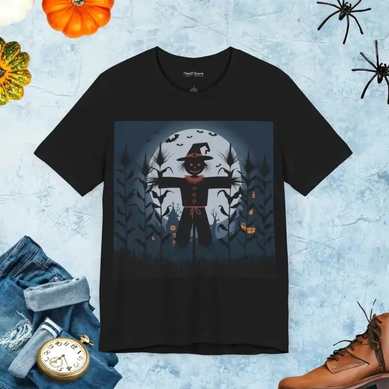 Spooky Scarecrow Unisex Jersey Short Tee
