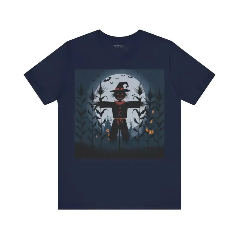 Spooky Scarecrow Unisex Jersey Short Tee