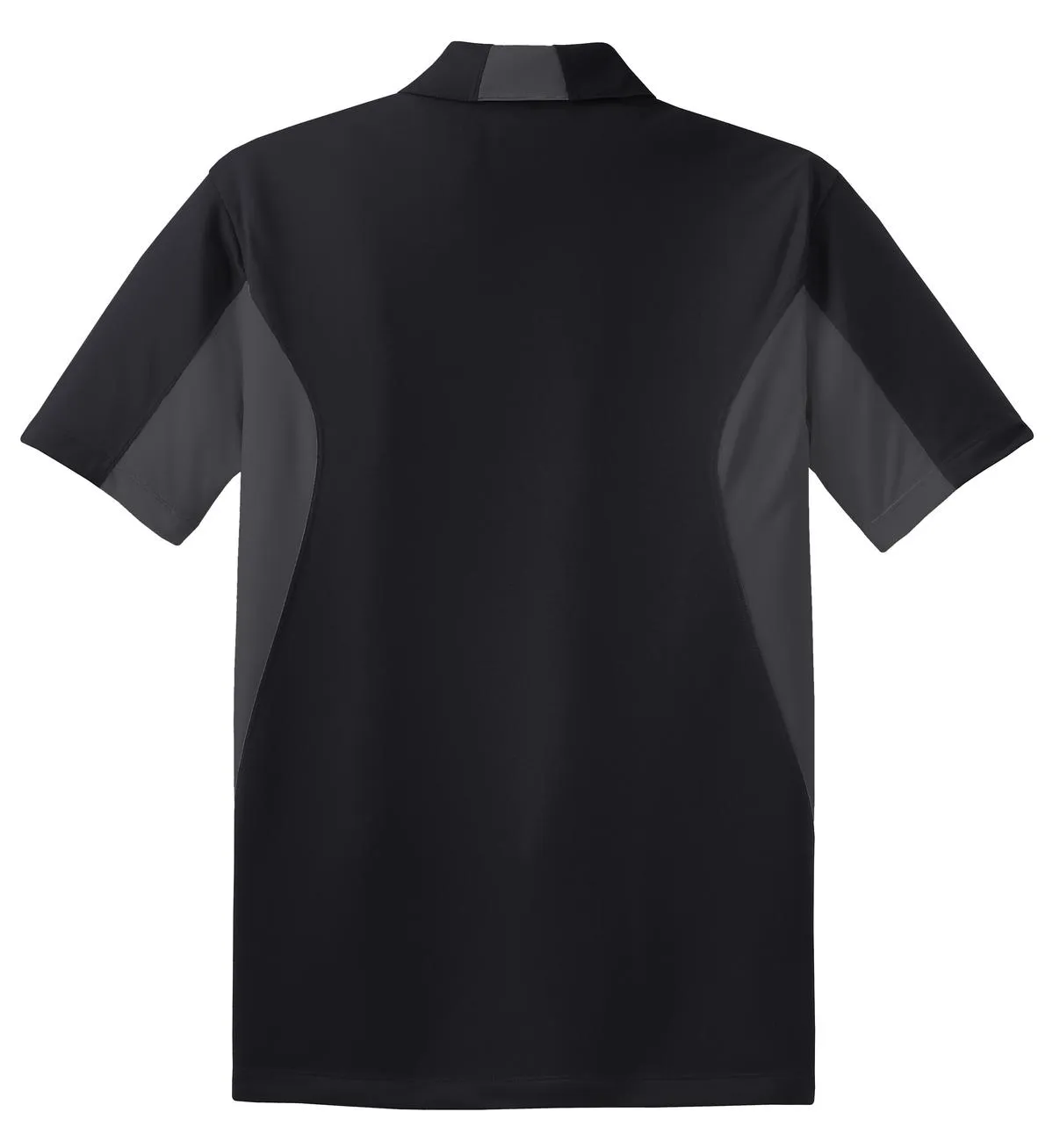 Sport-Tek Tall Side Blocked Micropique Sport-Wick Polo. TST655 Black/ Iron Grey Tall