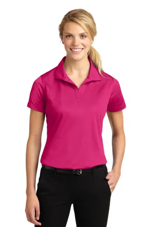 Sport-Tek Women's Micropique Sport-Wick Polo. LST650 Pink Raspberry