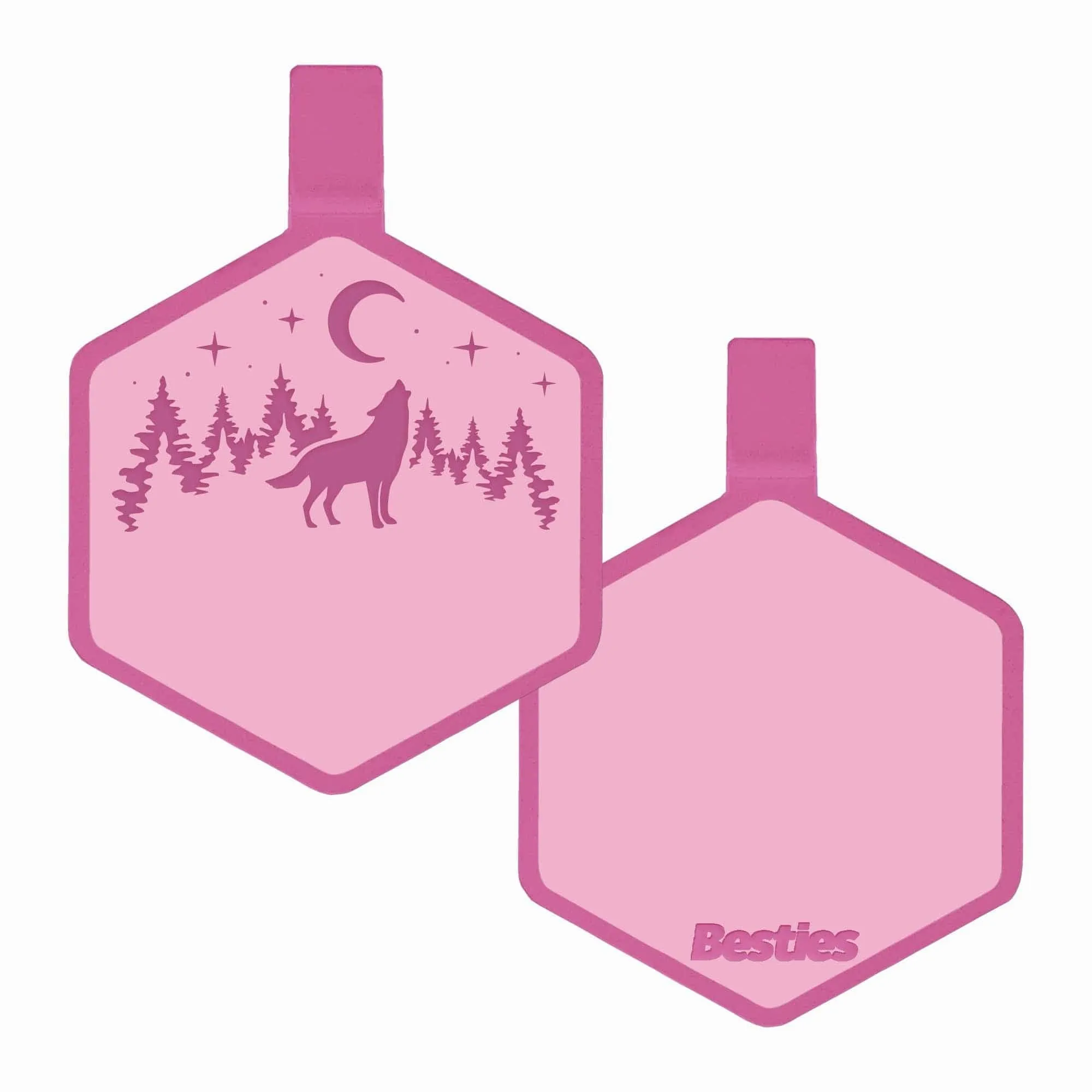 Stay Wild Silicone ID Tag: Taupe