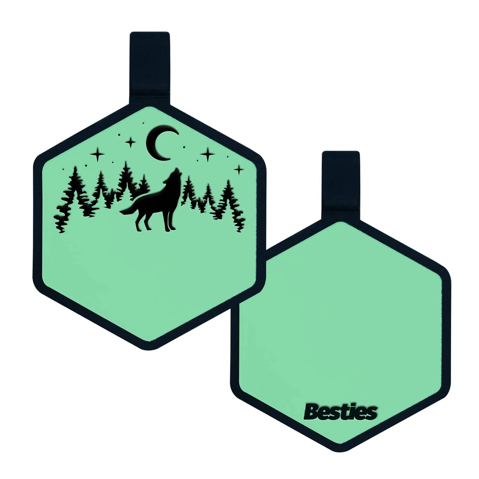 Stay Wild Silicone ID Tag: Taupe