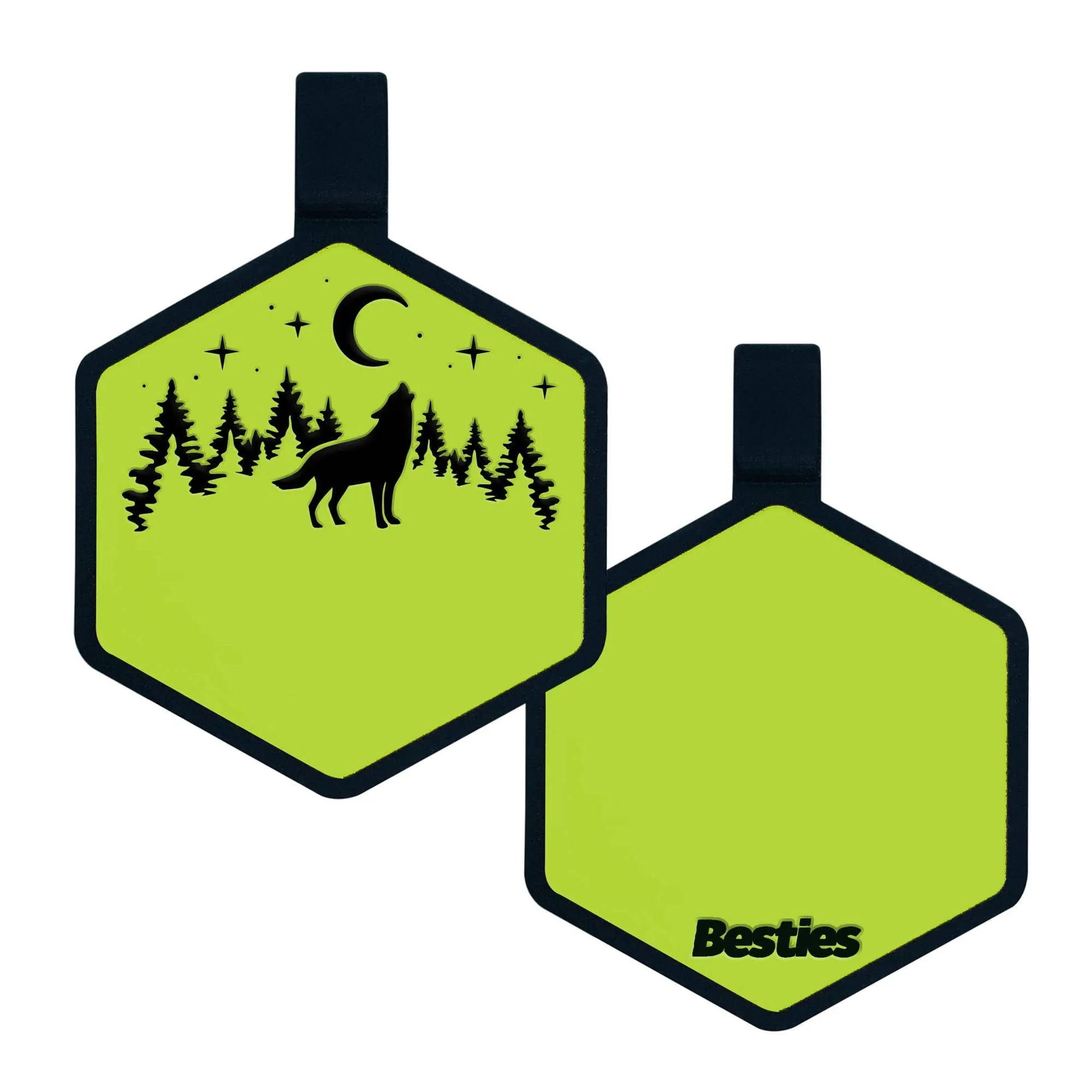 Stay Wild Silicone ID Tag: Taupe
