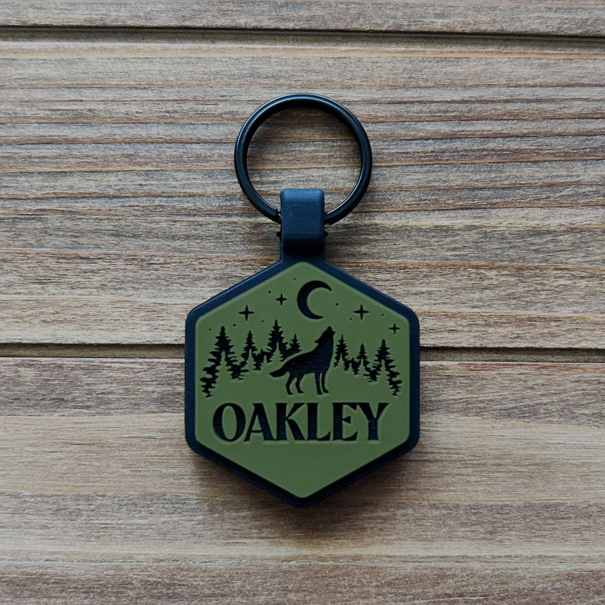Stay Wild Silicone ID Tag: Taupe