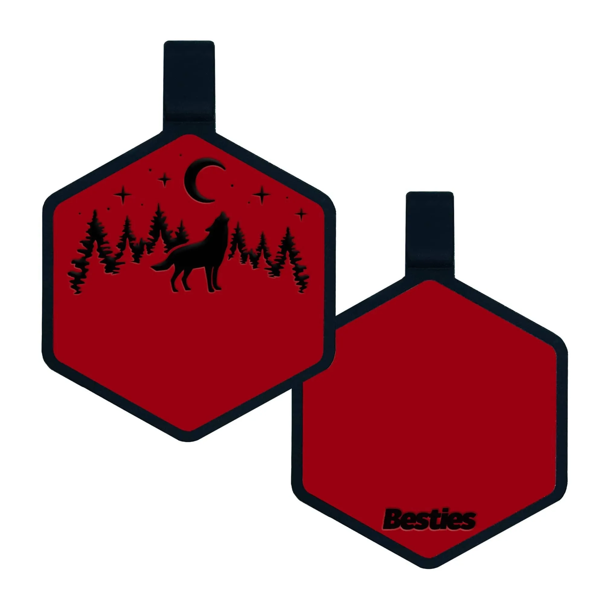 Stay Wild Silicone ID Tag: Taupe