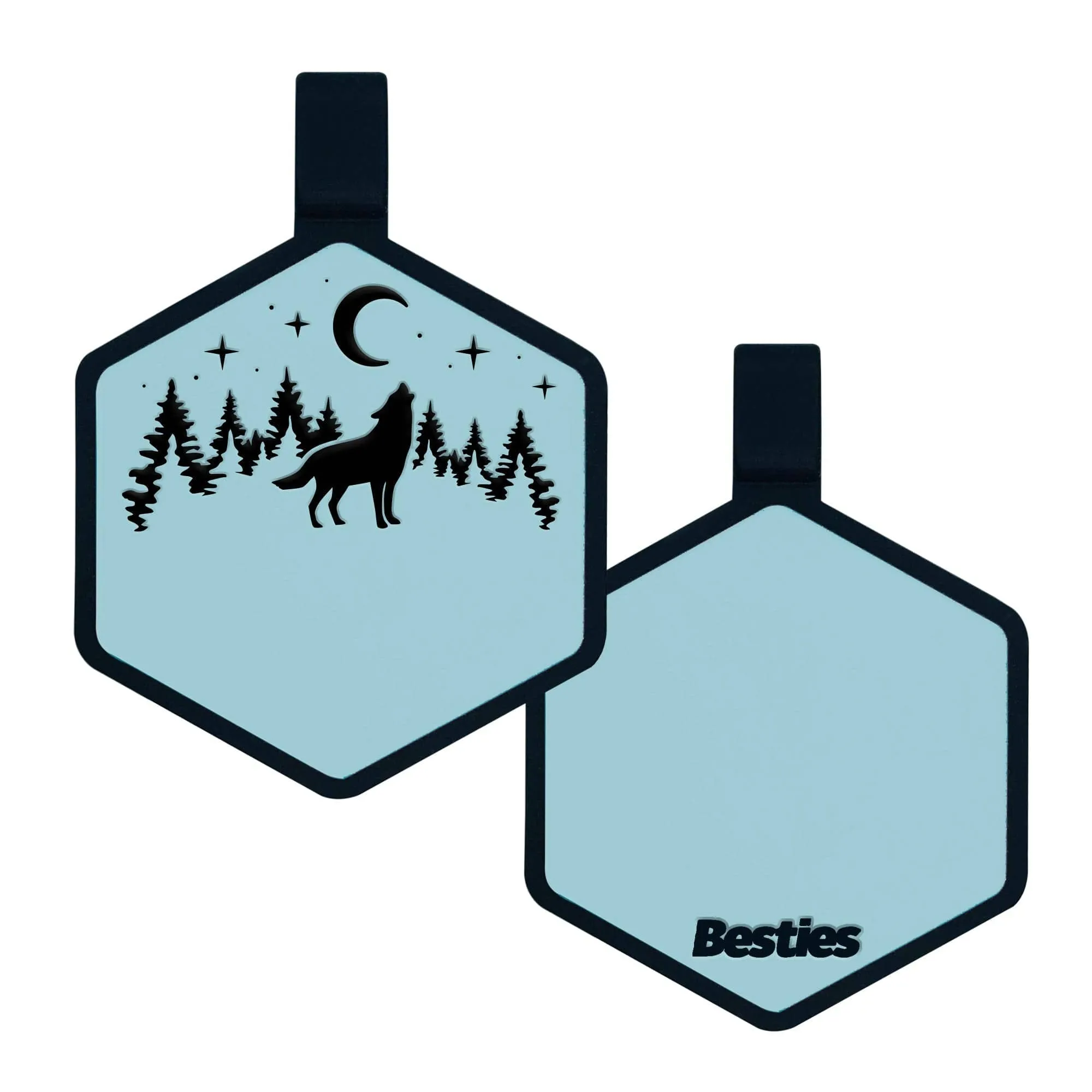 Stay Wild Silicone ID Tag: Taupe