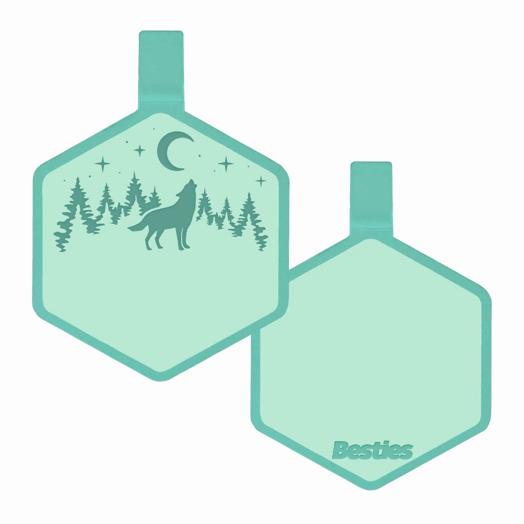 Stay Wild Silicone ID Tag: Taupe