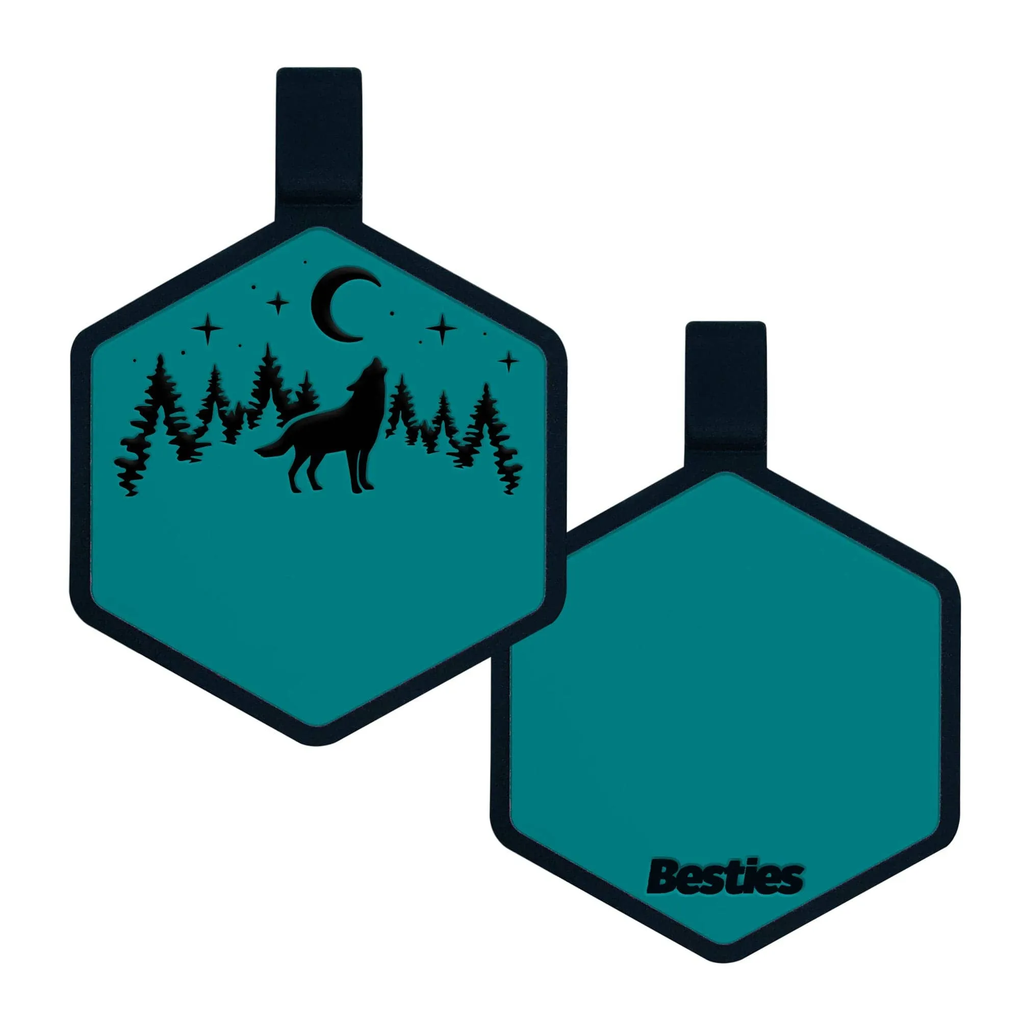 Stay Wild Silicone ID Tag: Taupe