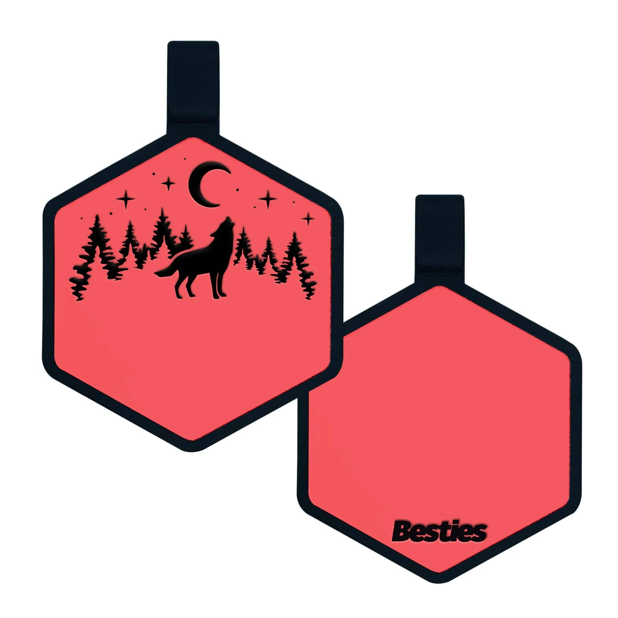 Stay Wild Silicone ID Tag: Taupe