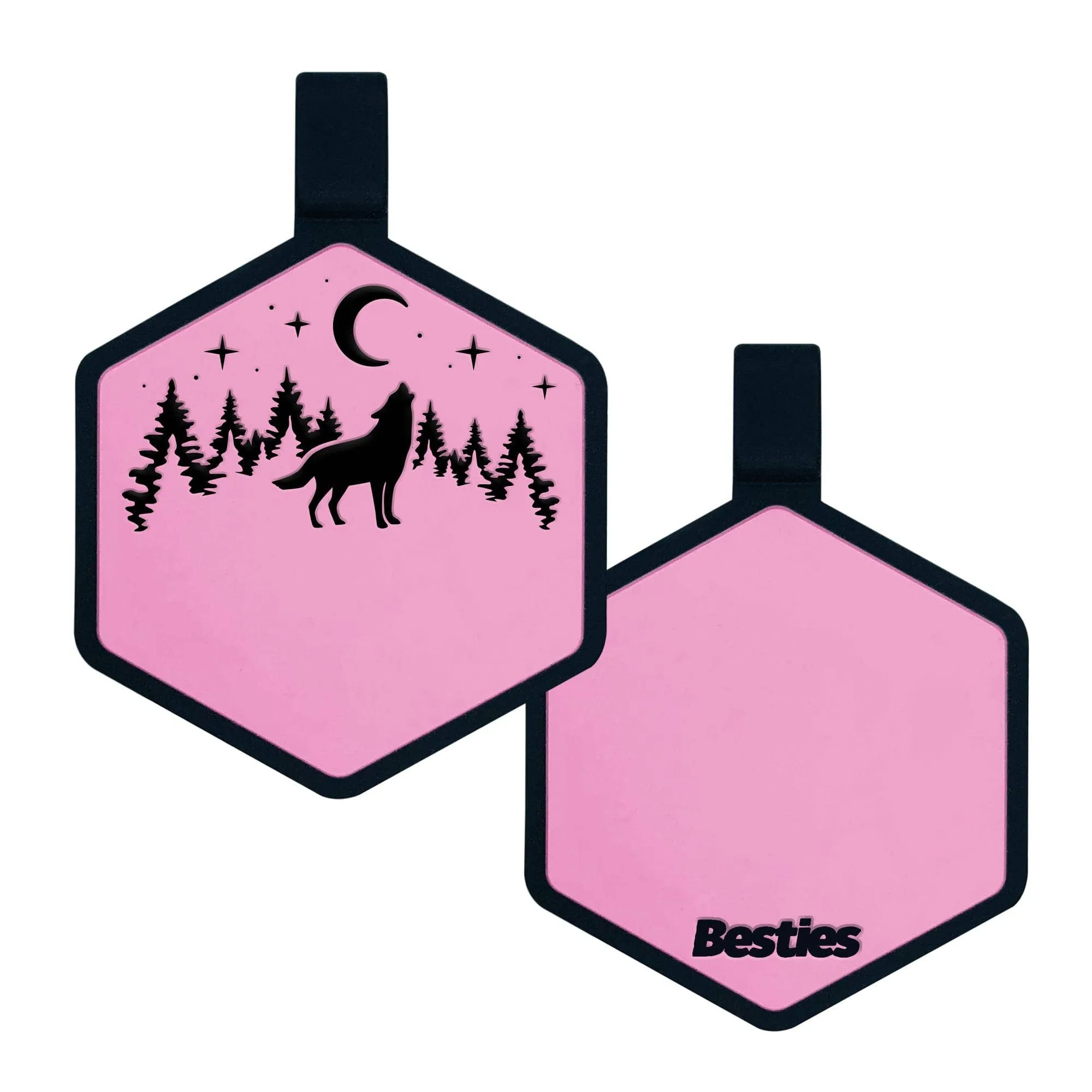 Stay Wild Silicone ID Tag: Taupe