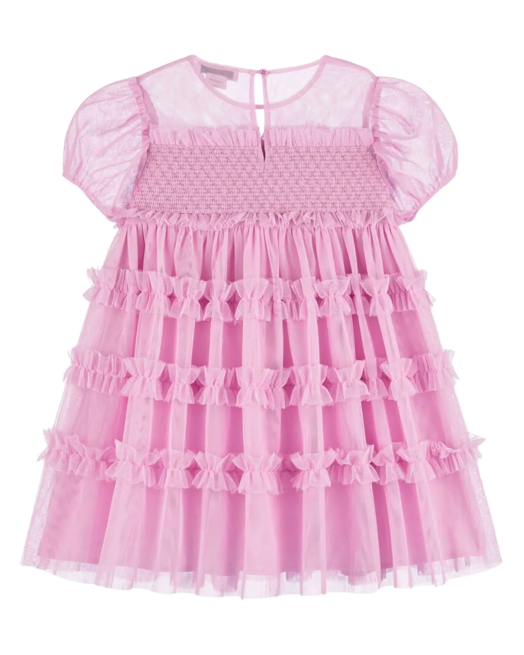 Stella McCartney Kids Tulle Dress With Embroidered Flowers
