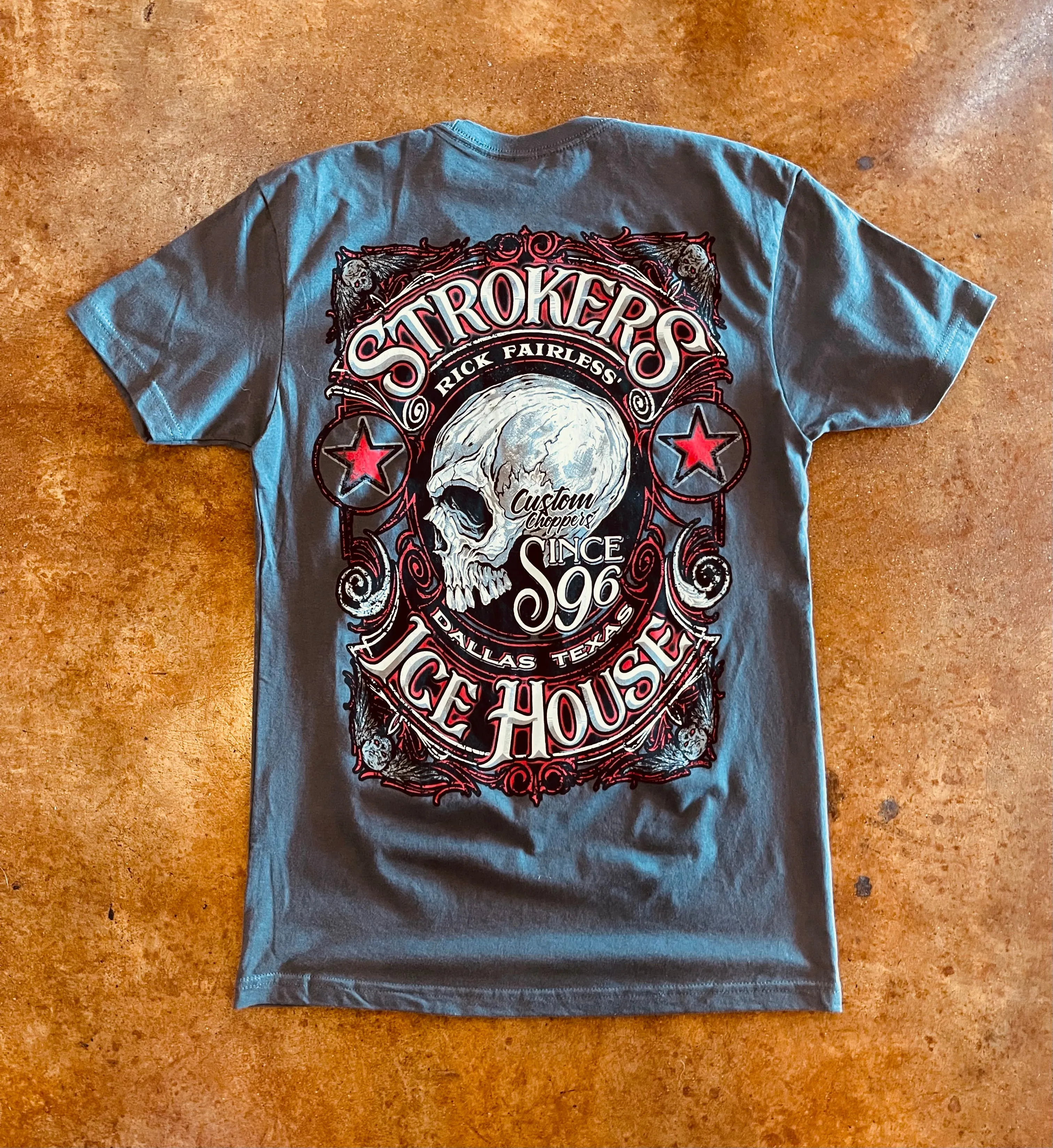 Strokers Icehouse "Skully" Grey T-Shirt