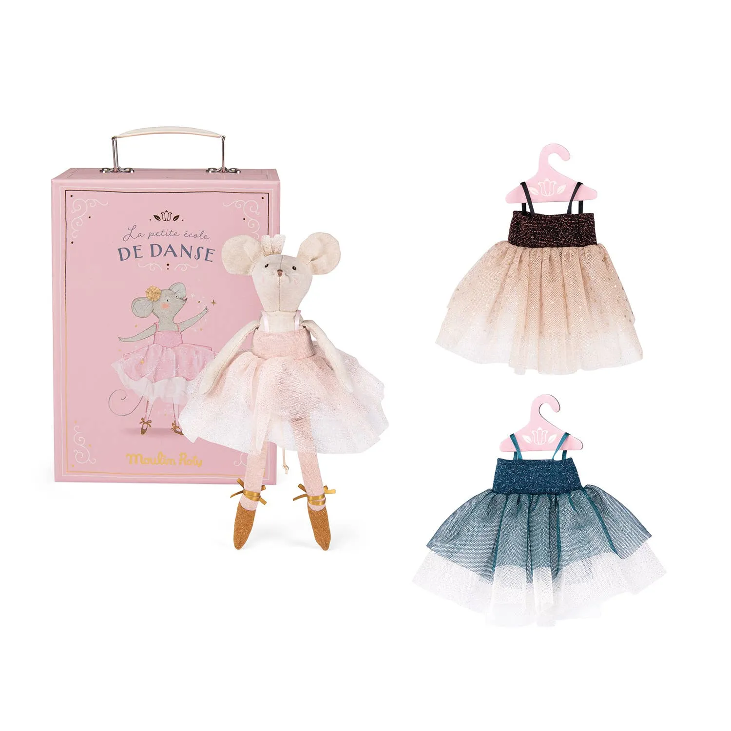 Suitcase filled with Tutus for a Little School Of Dance Doll