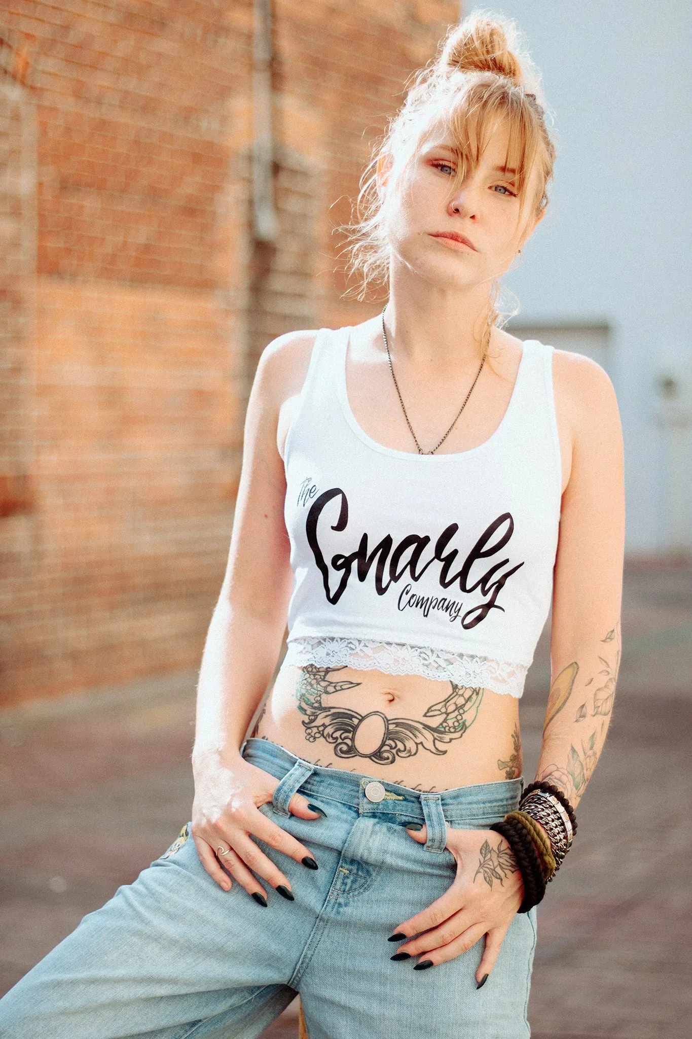 The Classic Gnarly Company Women's Crop Top Tank