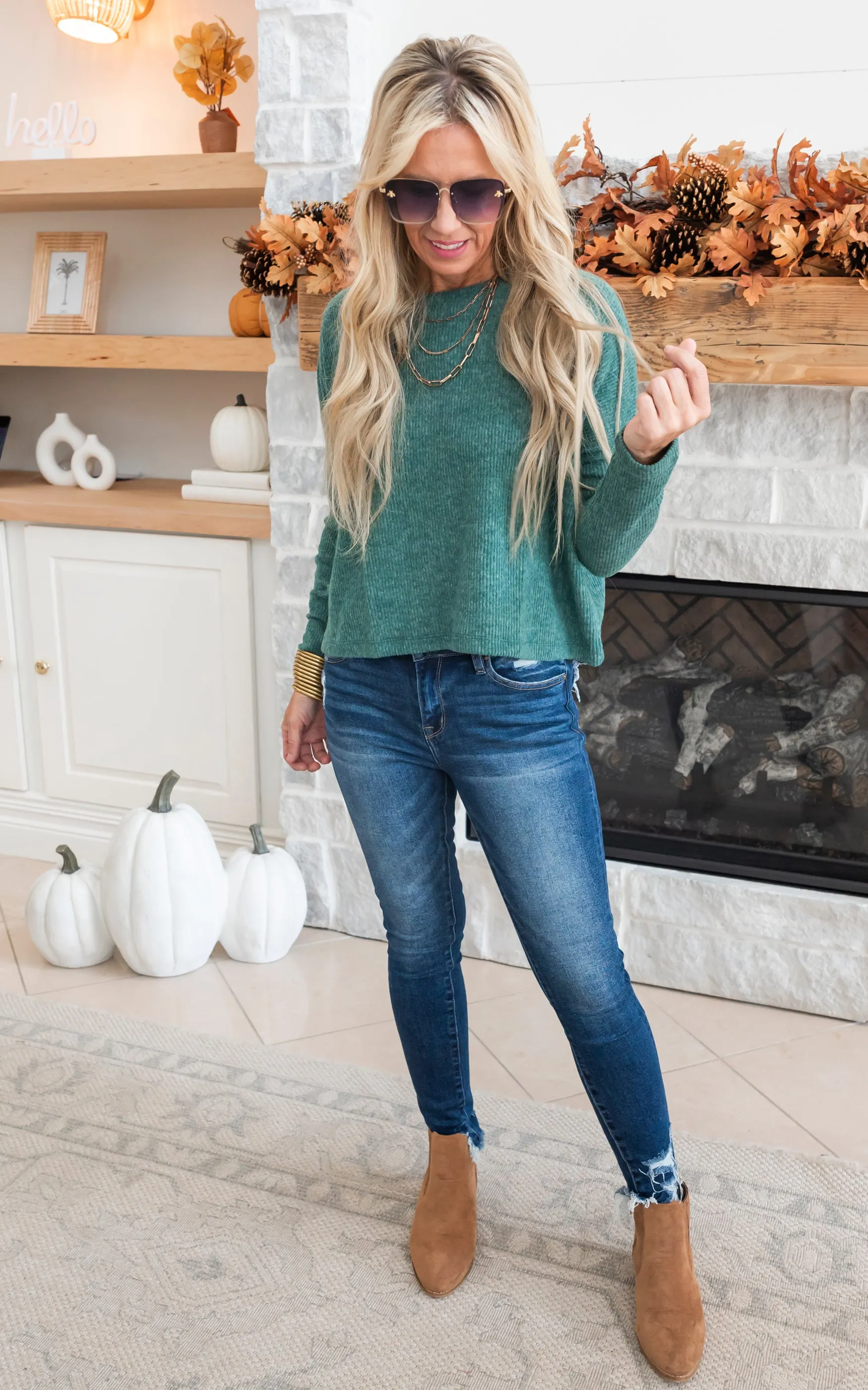 THE PAMELA Ribbed Dolman Long Sleeve Sweater | Part 2 - Final Sale