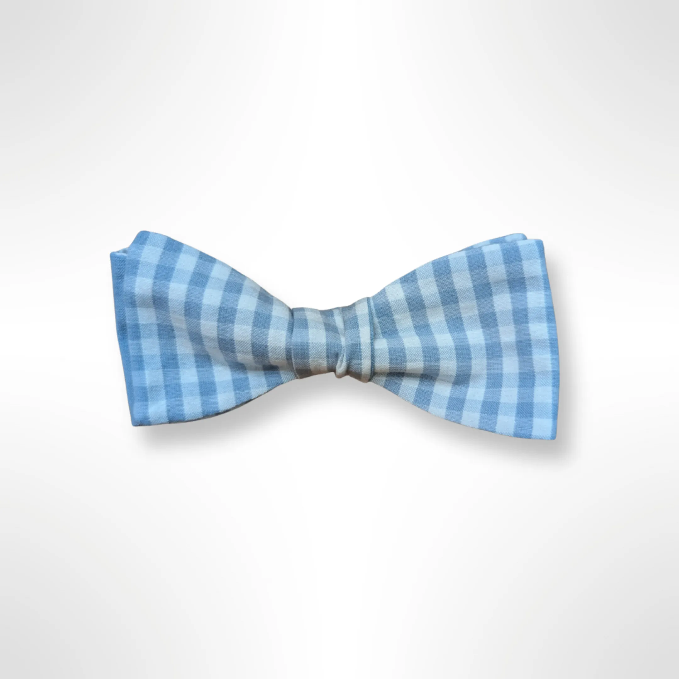 The Smurf - Baby Blue Gingham Bow Tie