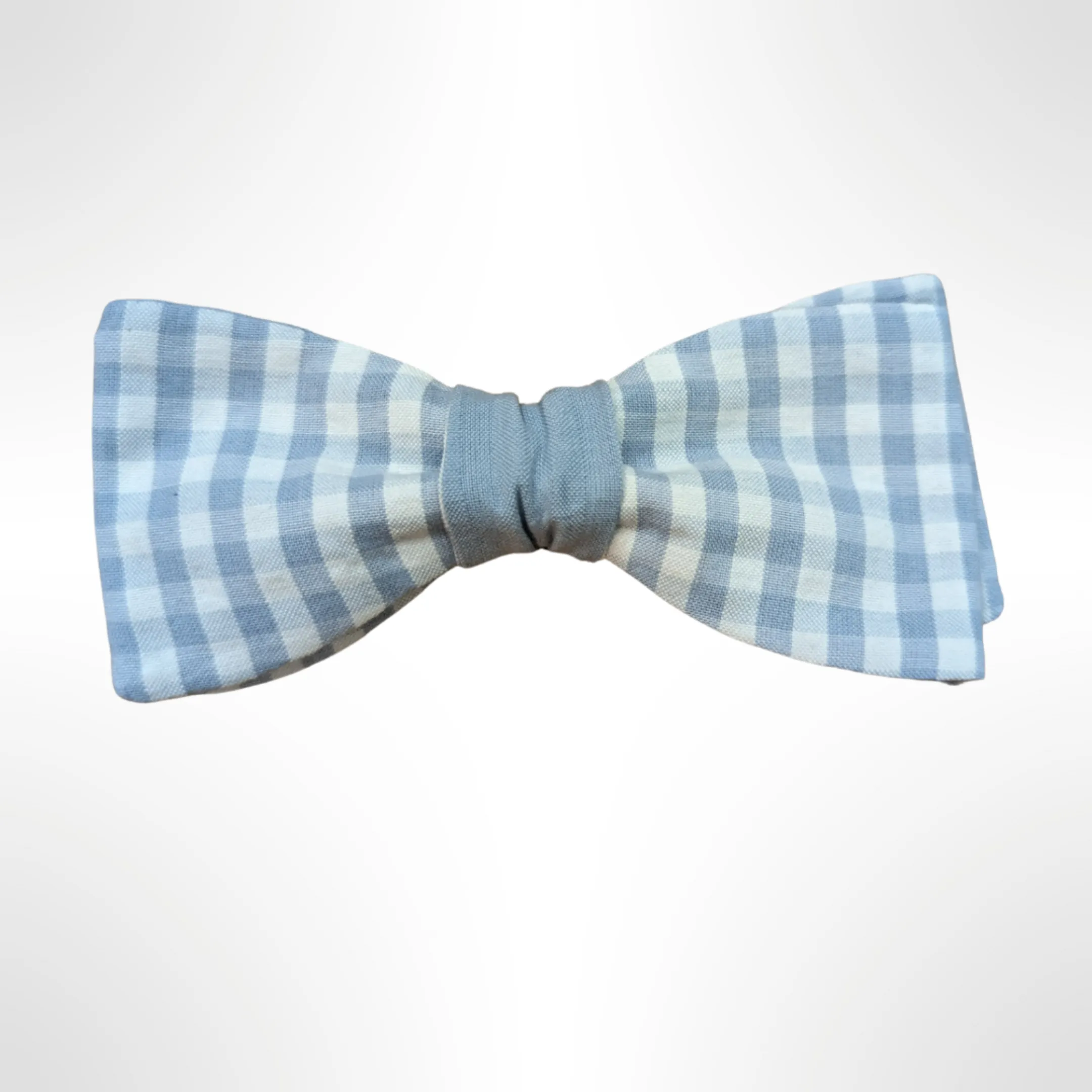 The Smurf - Baby Blue Gingham Bow Tie