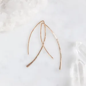 The Wishbone Earrings | Rose Gold Filled