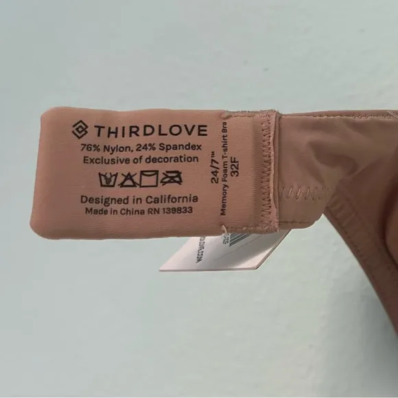 THIRDLOVE 24/7 Classic T-Shirt Bra Taupe O-39, O-40