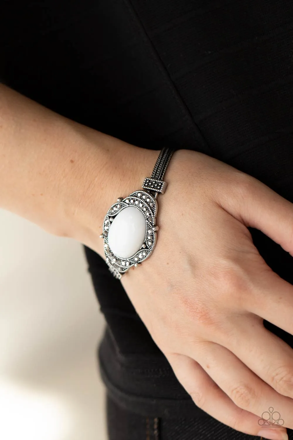 Top-Notch Drama - White Bracelet