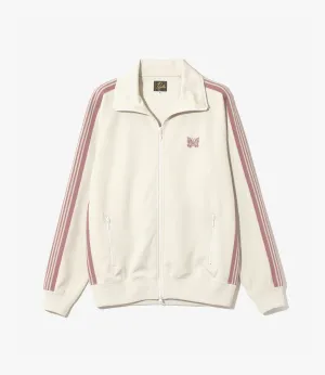 Track Jacket – Ivory Smooth Polyester