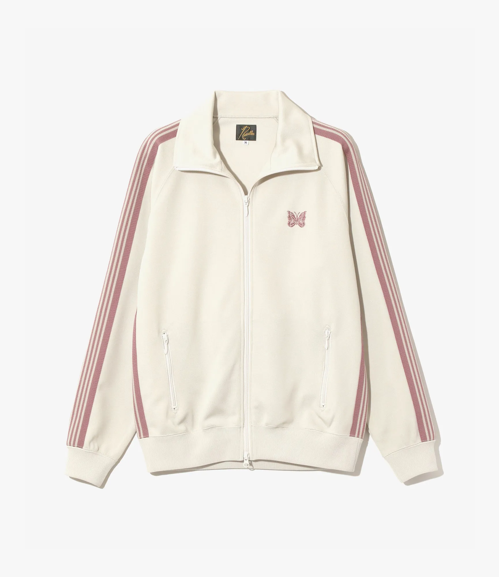 Track Jacket – Ivory Smooth Polyester
