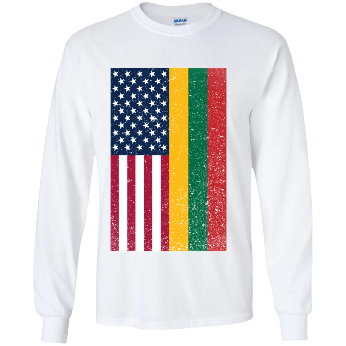 USA Lithuania Flag - Boys Youth Classic Long Sleeve T-Shirt