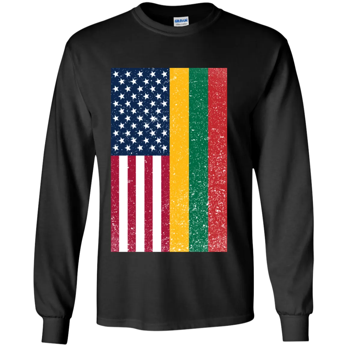 USA Lithuania Flag - Boys Youth Classic Long Sleeve T-Shirt