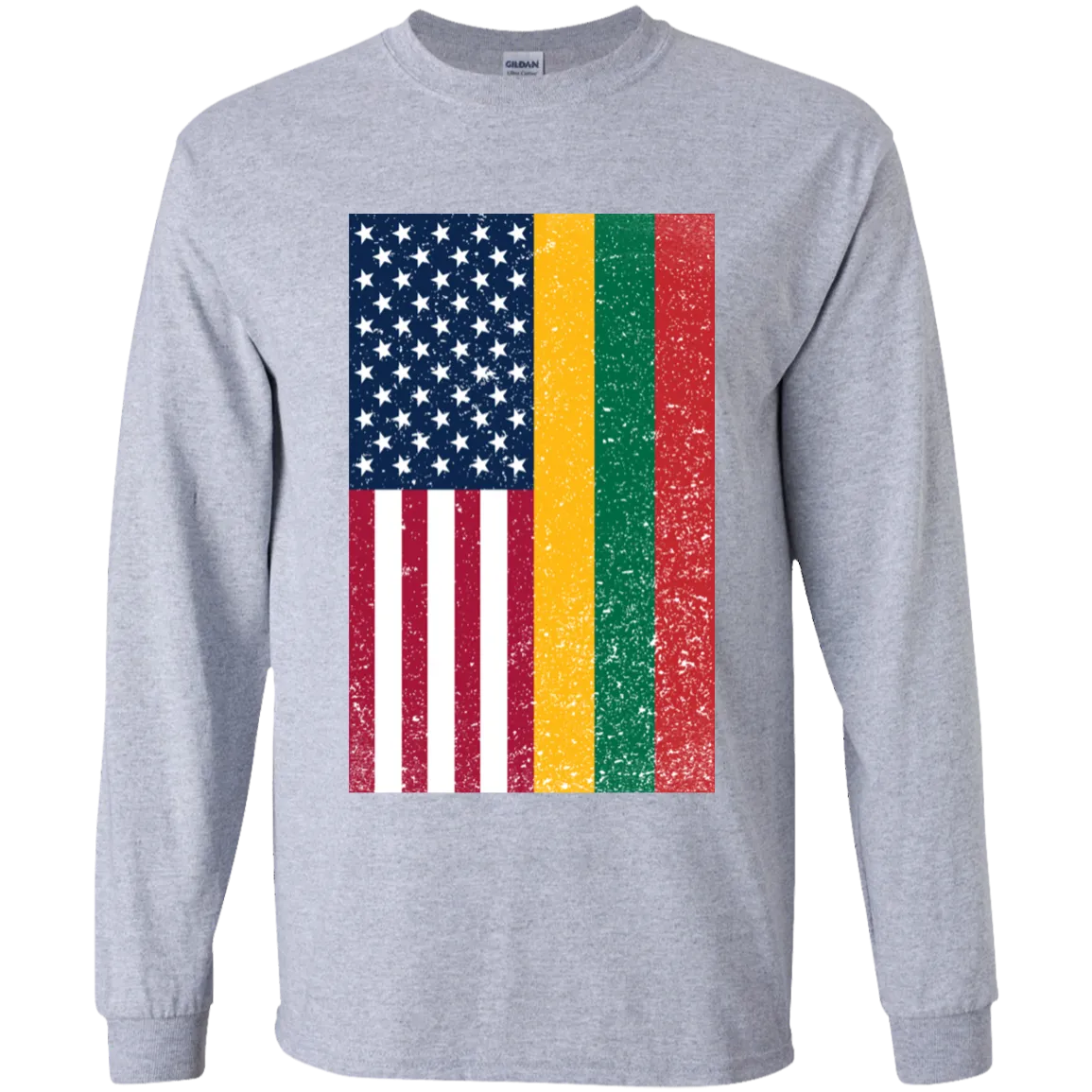USA Lithuania Flag - Boys Youth Classic Long Sleeve T-Shirt