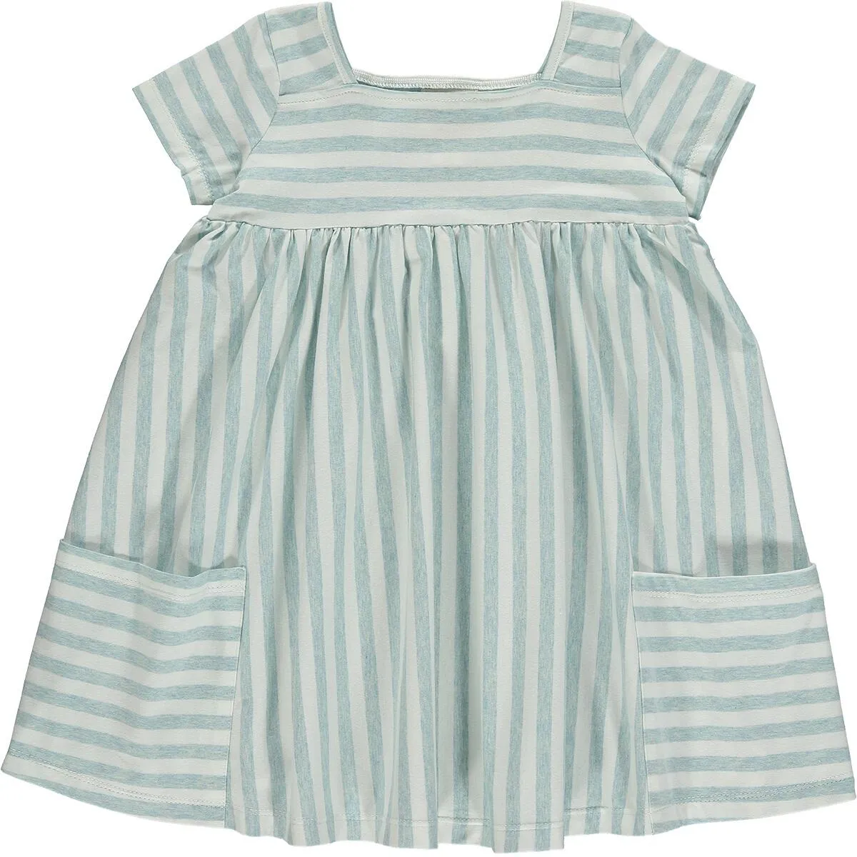 Vignette Rylie Dress in Aqua Stripe